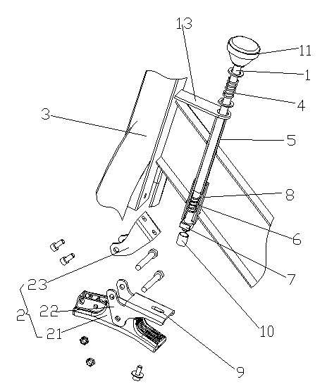 Modified structure of brake device of spinning bike