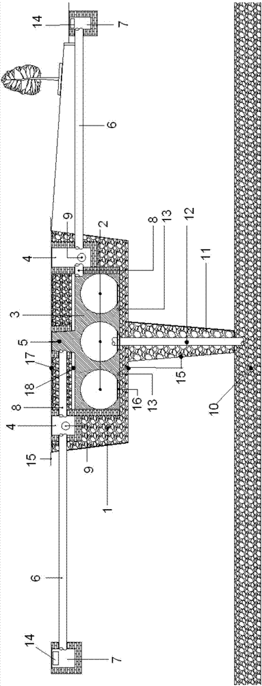 Circular-permeation and water-storage sponge integrated system