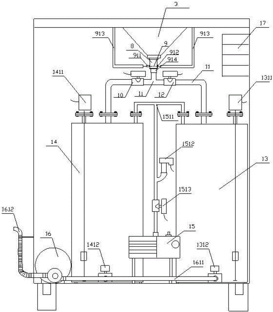 Treating and recycling device for insulating oil sample