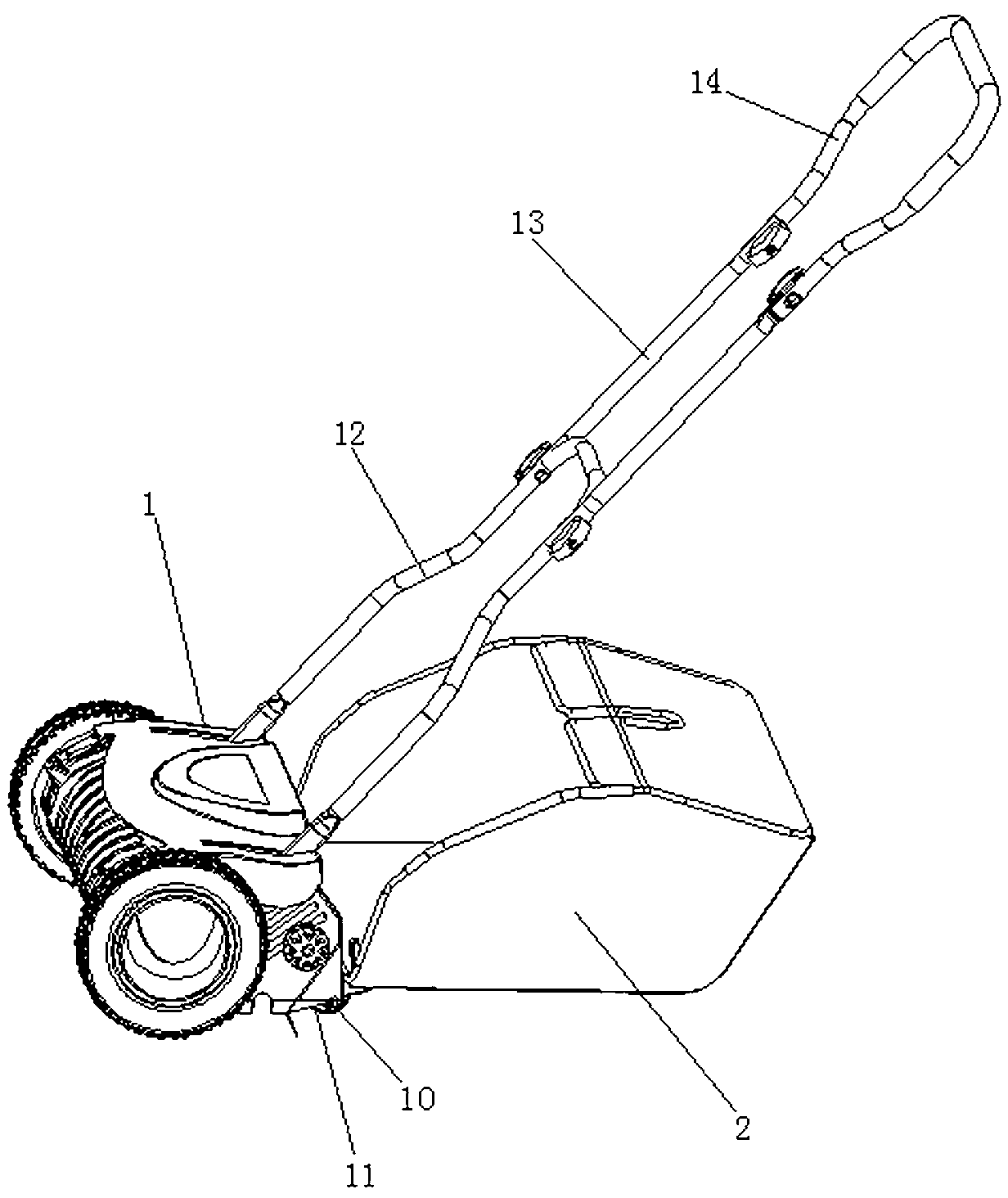 Rotary drum type mower