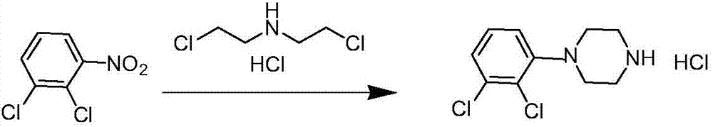 Preparation method of aripiprazole intermediate 1-(2,3-dichlorophenyl)piperazine hydrochloride