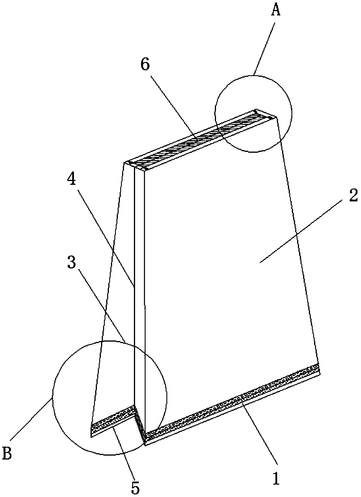 High-strength eight-side sealing feed packaging bag and preparation method thereof