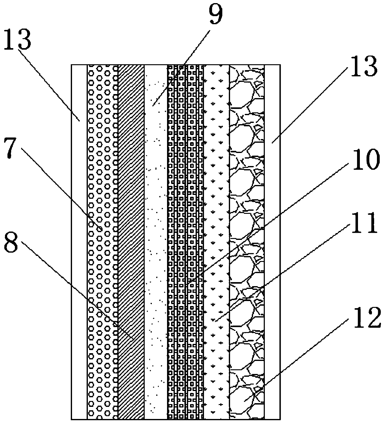 High-strength eight-side sealing feed packaging bag and preparation method thereof