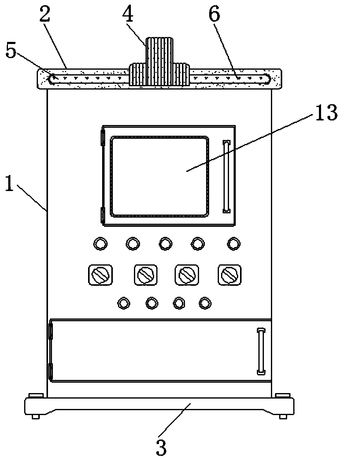 A positive pressure type explosion-proof power distribution cabinet