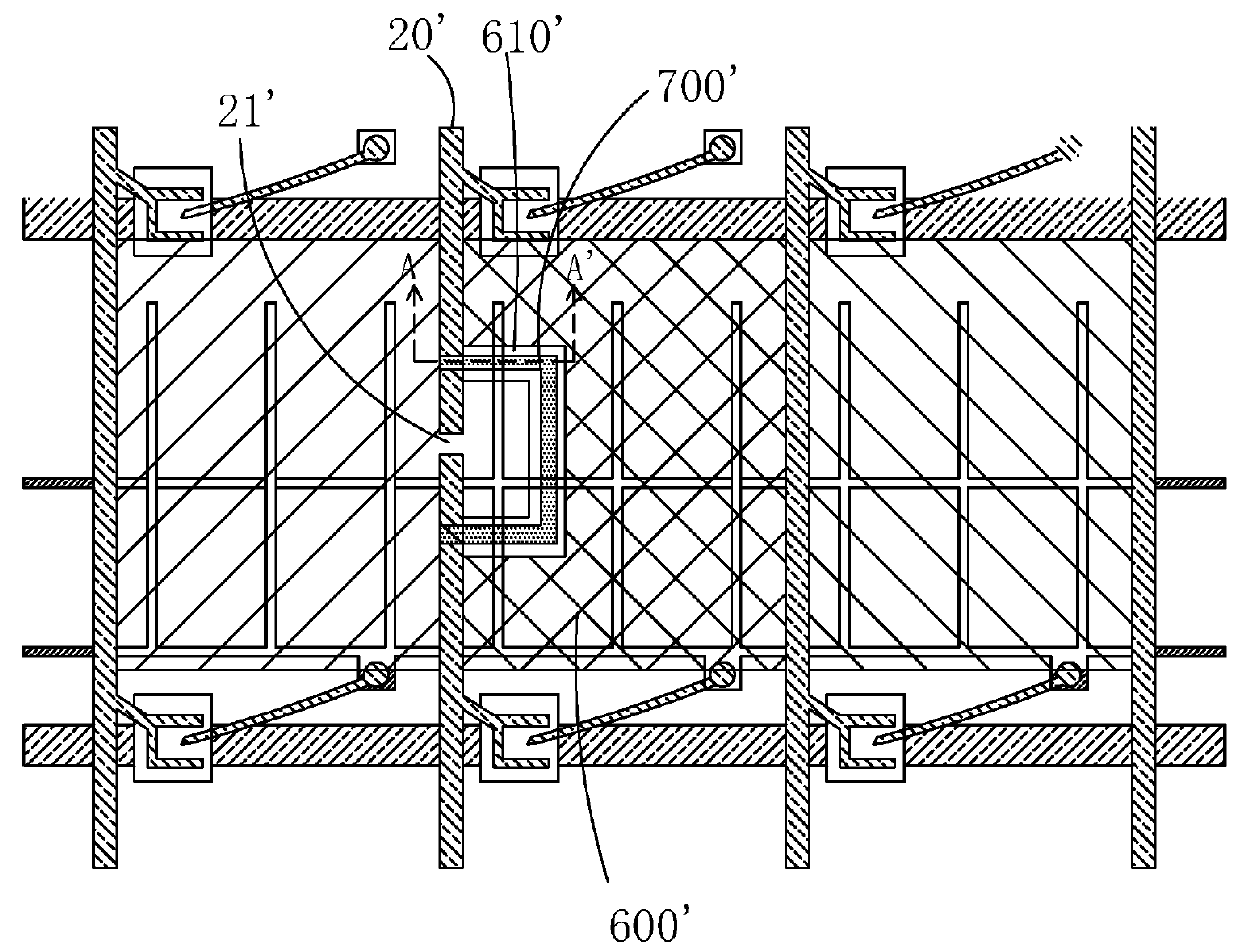 Broken line repair method of TFT substrate