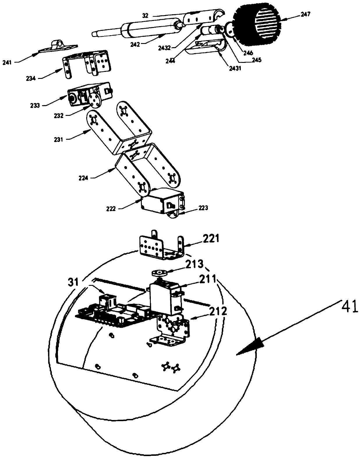 Intelligent squatting pan cleaning device and method