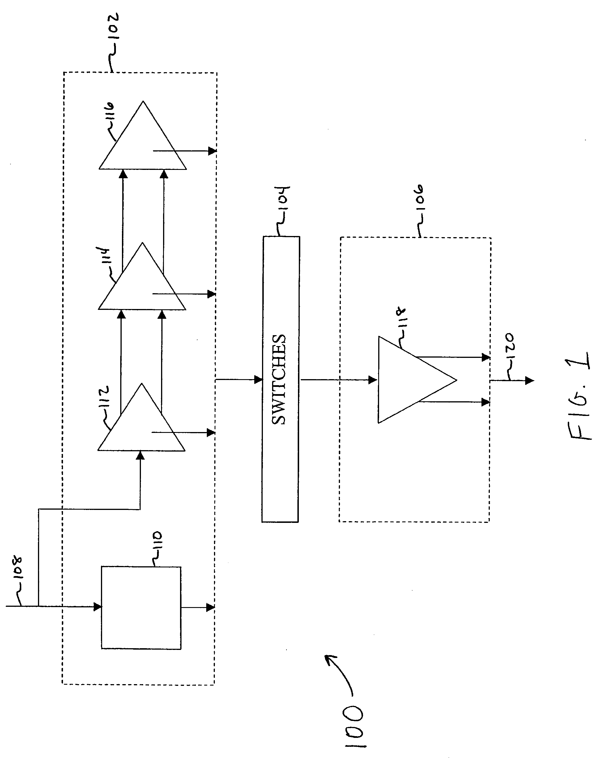Fine step and large gain range programmable gain amplifier