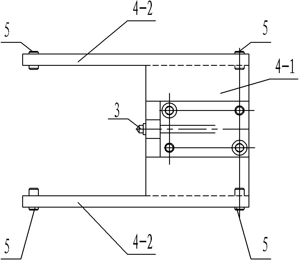 Locking sheet groove type blade assembled radial line deviation measuring apparatus of steam turbine rotor