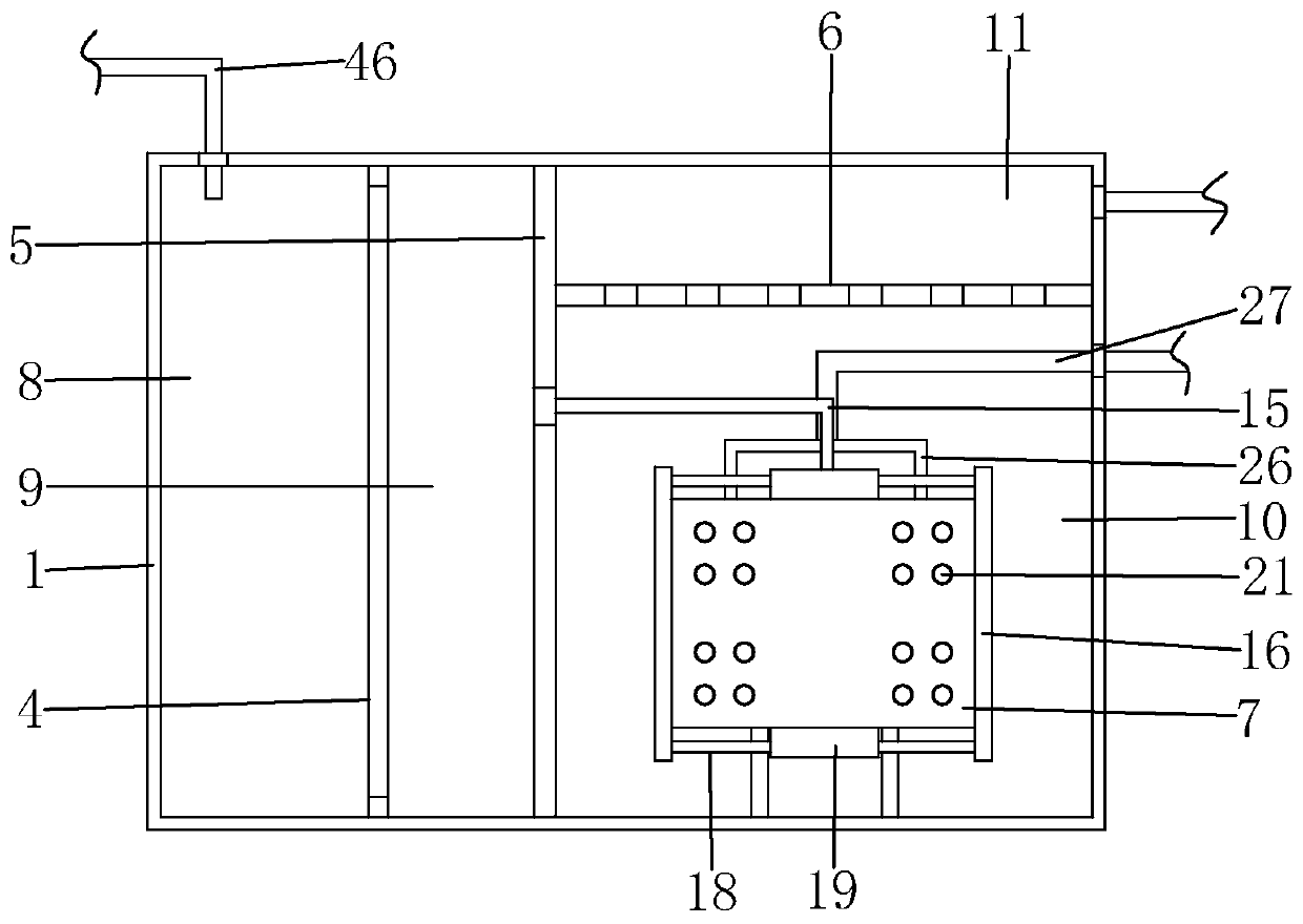 Domestic sewage treatment system and method