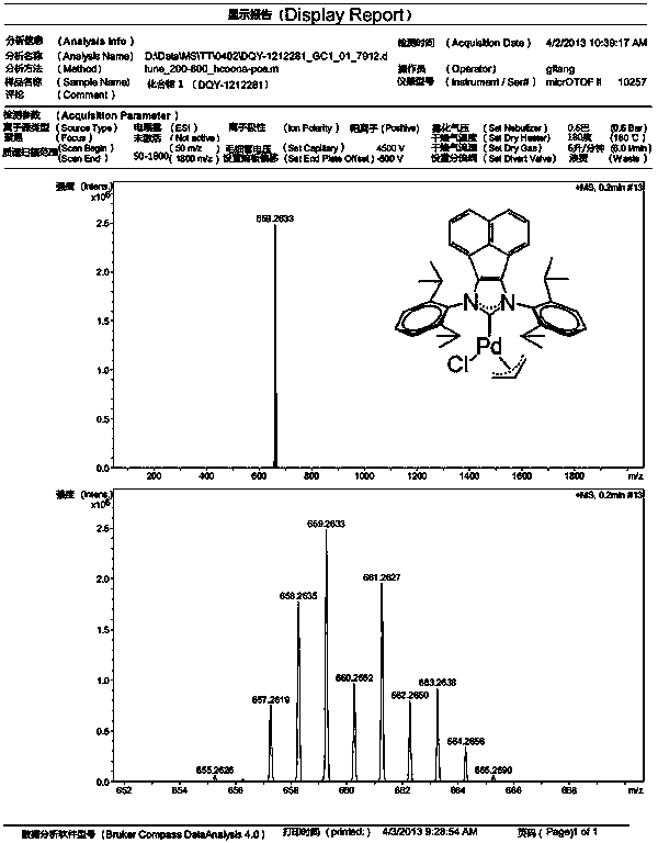 Method for catalytically synthesizing tamibarotene through acenaphthene imidazole n-heterocyclic carbine allyl palladium chloride compound
