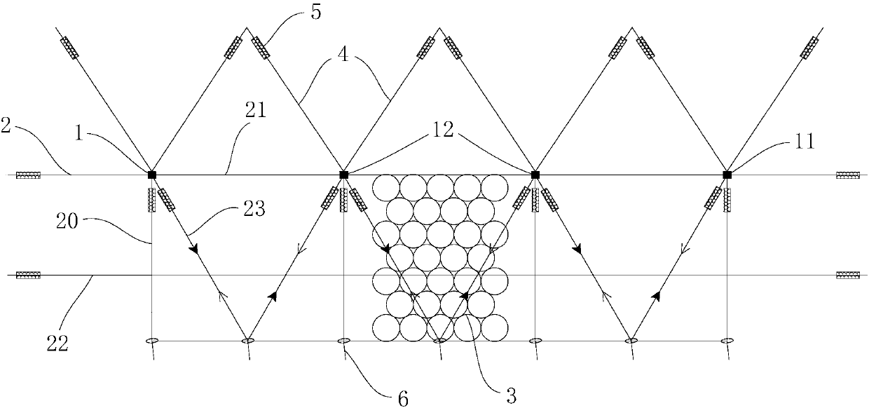 Flexible barrier net and design method thereof.