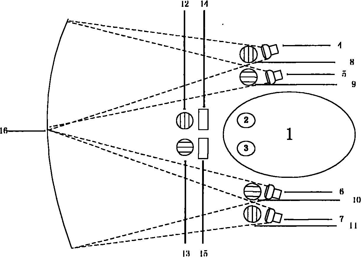 Headset micro-projection stereoscopic vision display