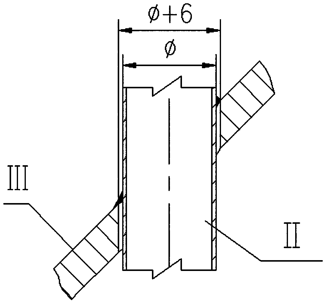 Novel stripping element tight connecting device