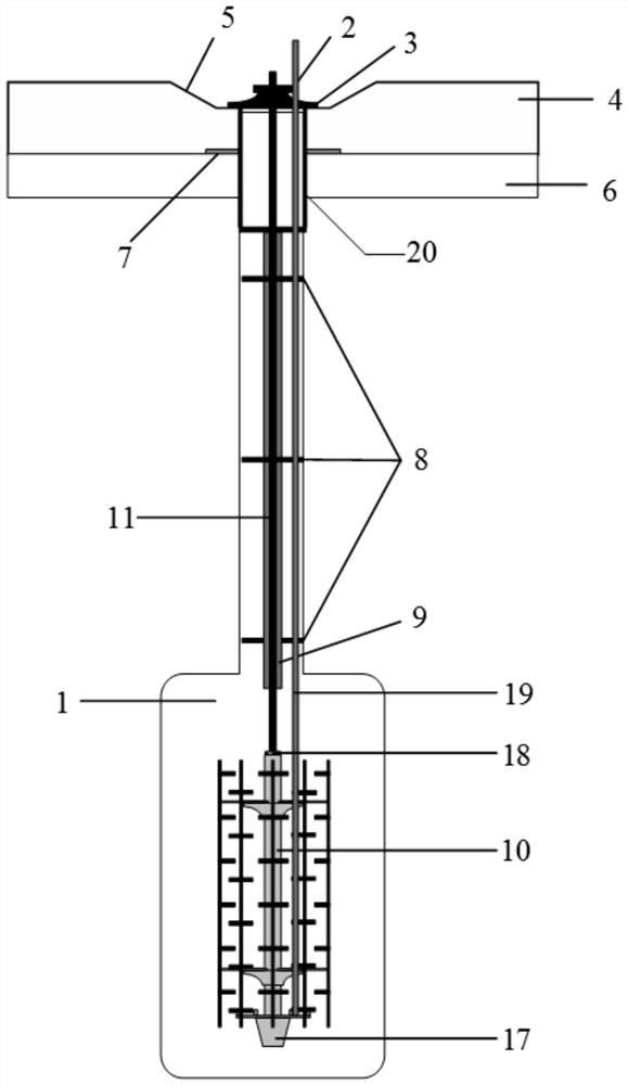 Prestressed expanded-head anti-floating anchor rod and construction method