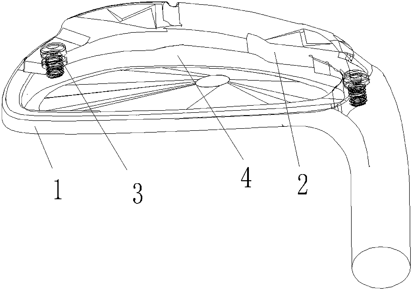 Iron golf club head structure with adjusted gravity center and method for adjusting gravity center of iron golf club head structure