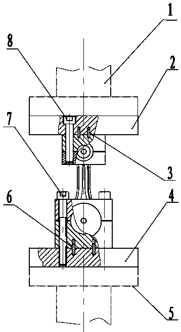 Connecting rod fatigue test device with high reliability