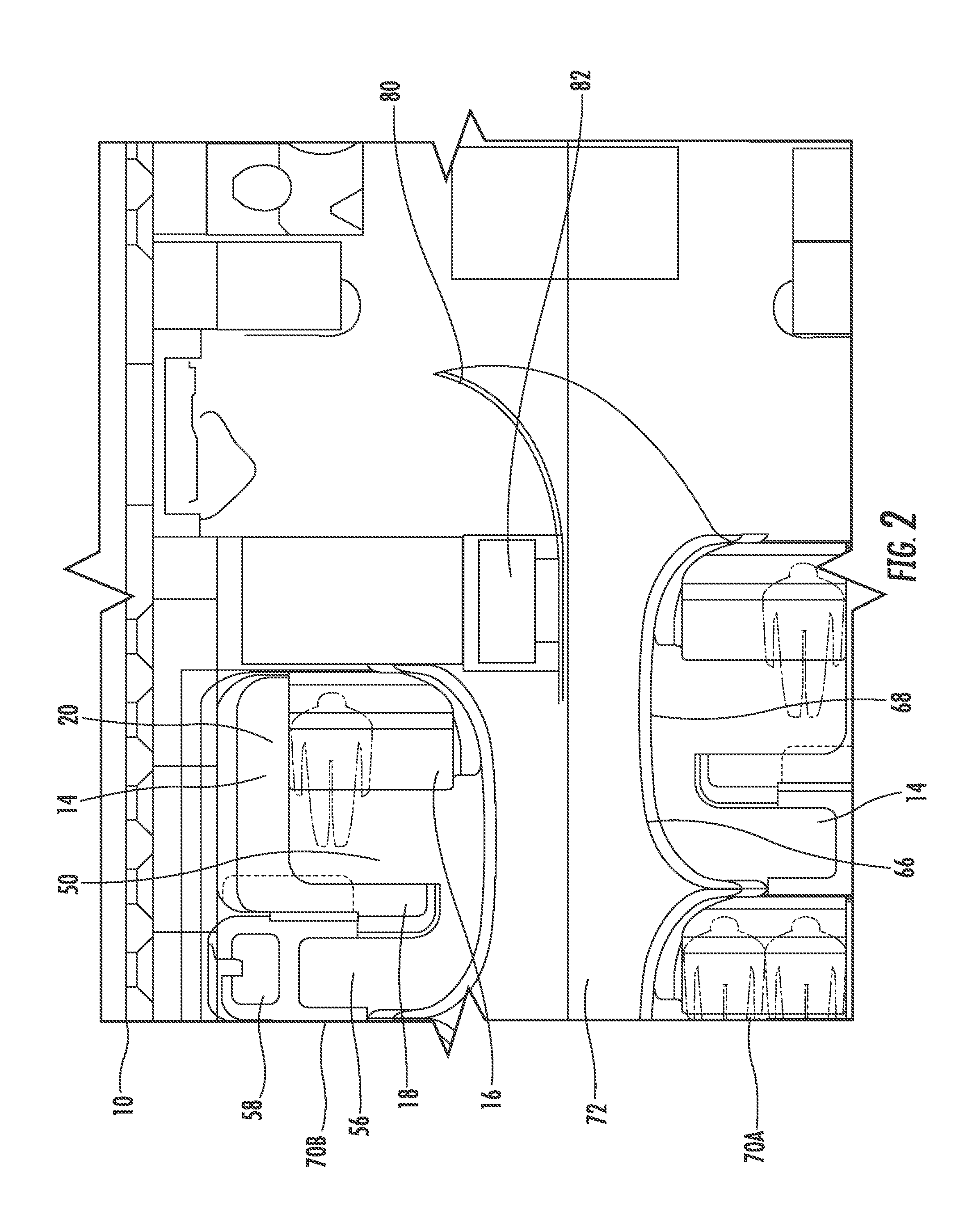 Arrangement of seat units in a vehicle cabin