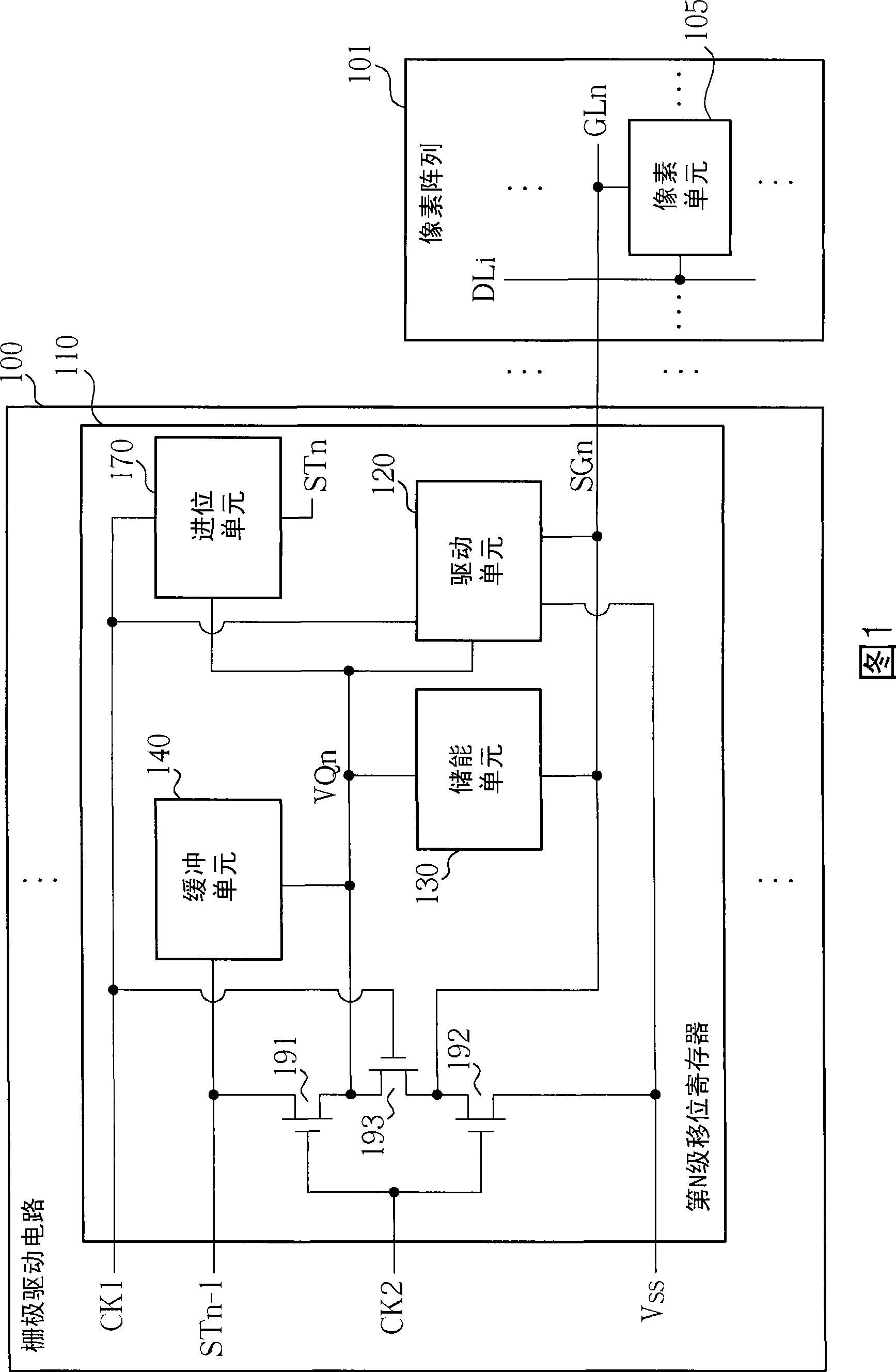 Gate driving circuit with low leakage current control mechanism