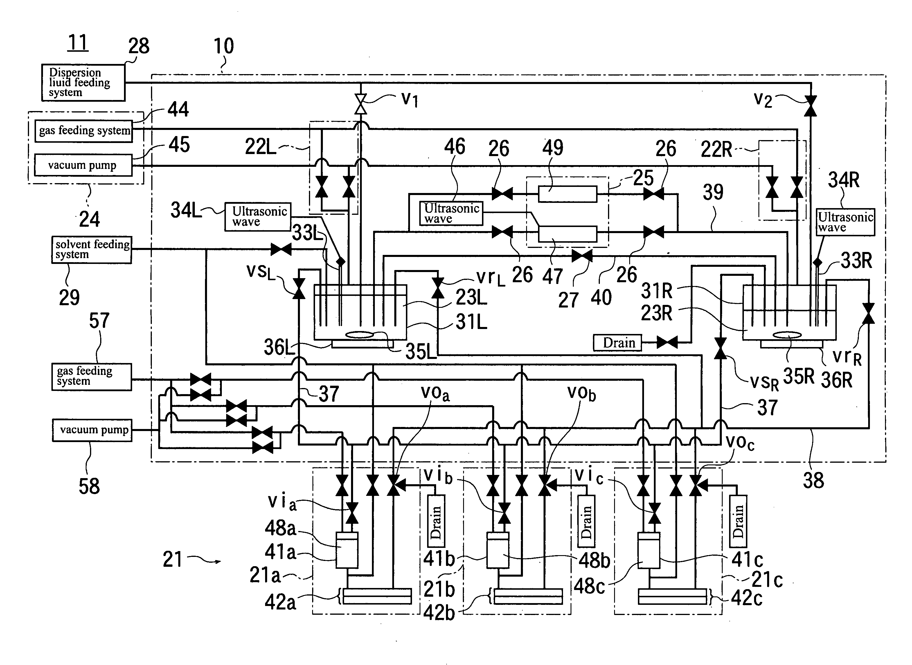 Applicator and method for transferring dispersion liquid