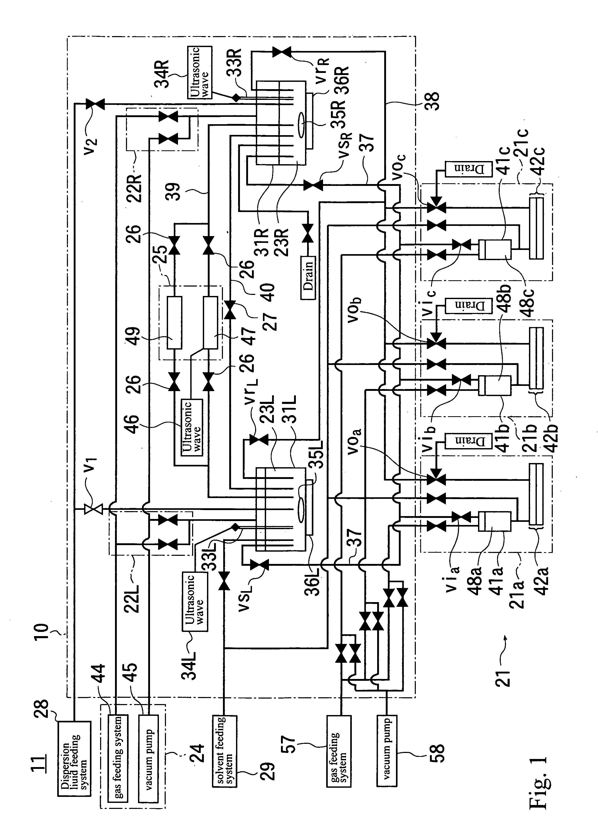 Applicator and method for transferring dispersion liquid