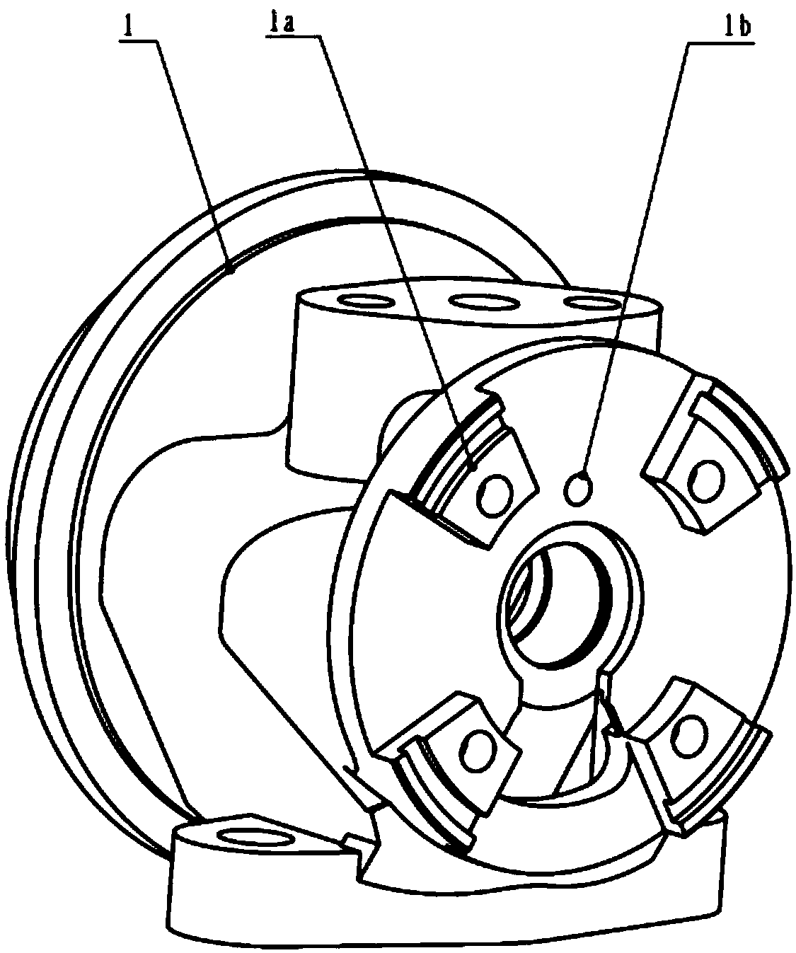 Structure for testing axial force of turbocharger