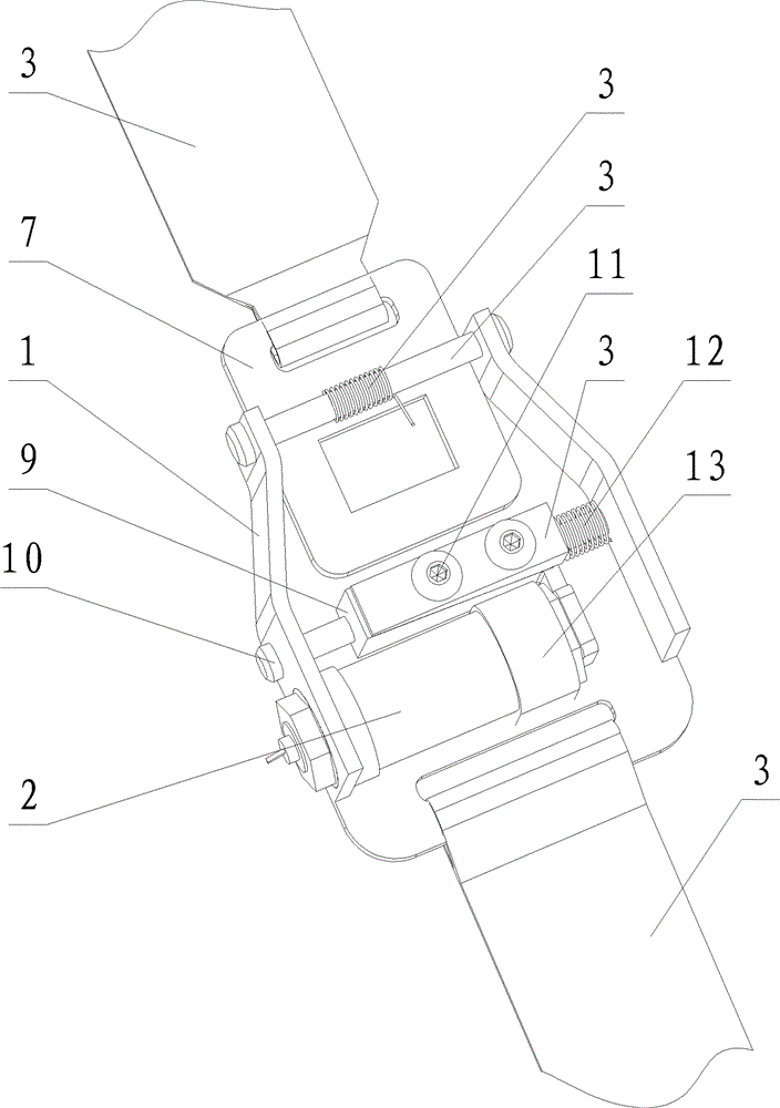 Low-noise separation mechanism for separating appendage of self-governing underwater vehicle