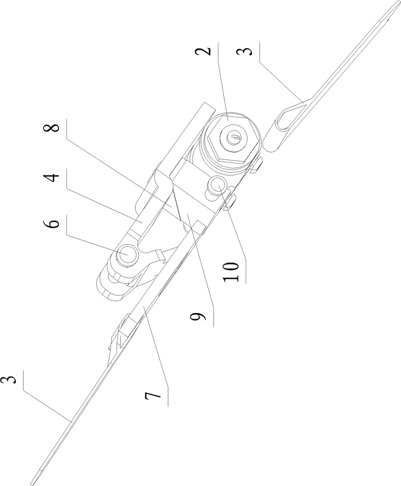 Low-noise separation mechanism for separating appendage of self-governing underwater vehicle