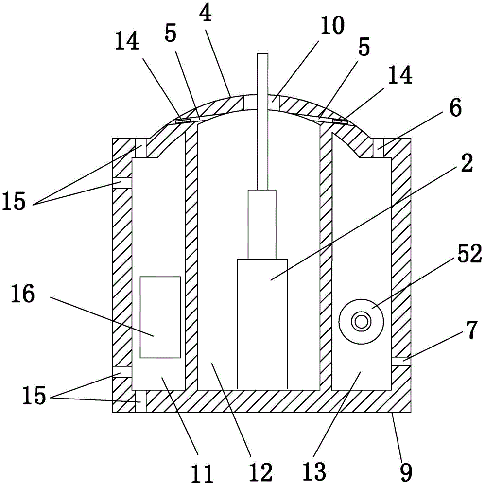 An underground optical cable transfer box for preventing from being submerged in water