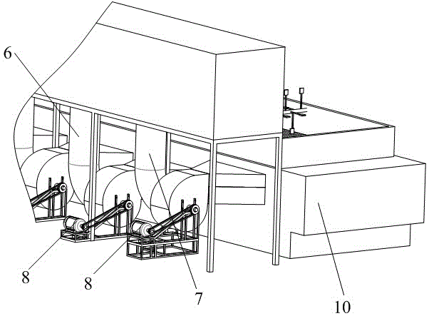 Combined hot-wind continuous drying equipment