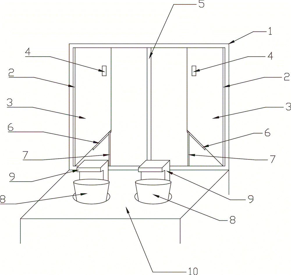 Window structure capable of enabling flower pot to be uniformly illuminated