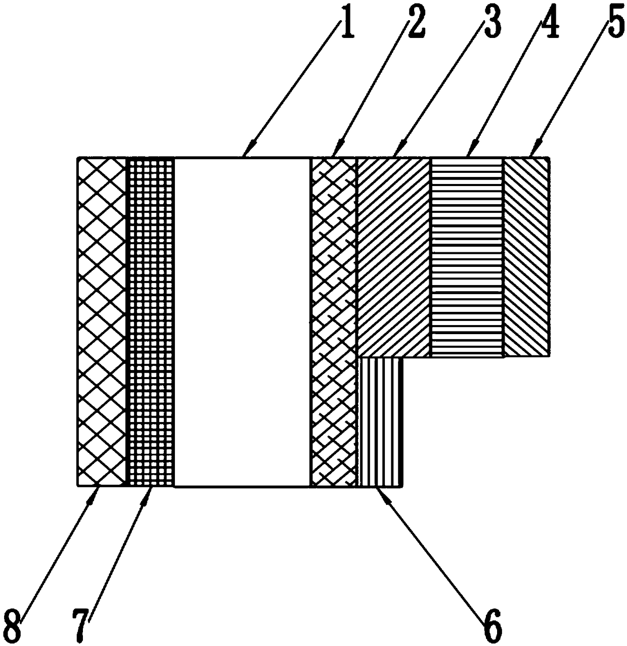 A thin half-covered TV metal backplane