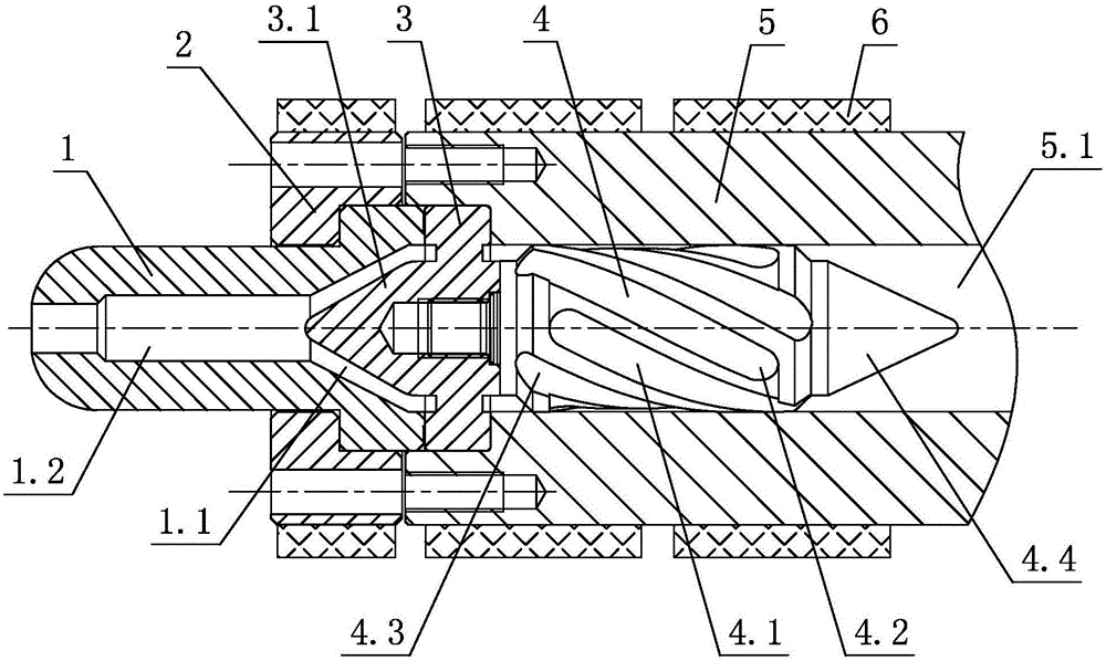 Static barrier mixing device for semi-solid-state alloy pulp-making