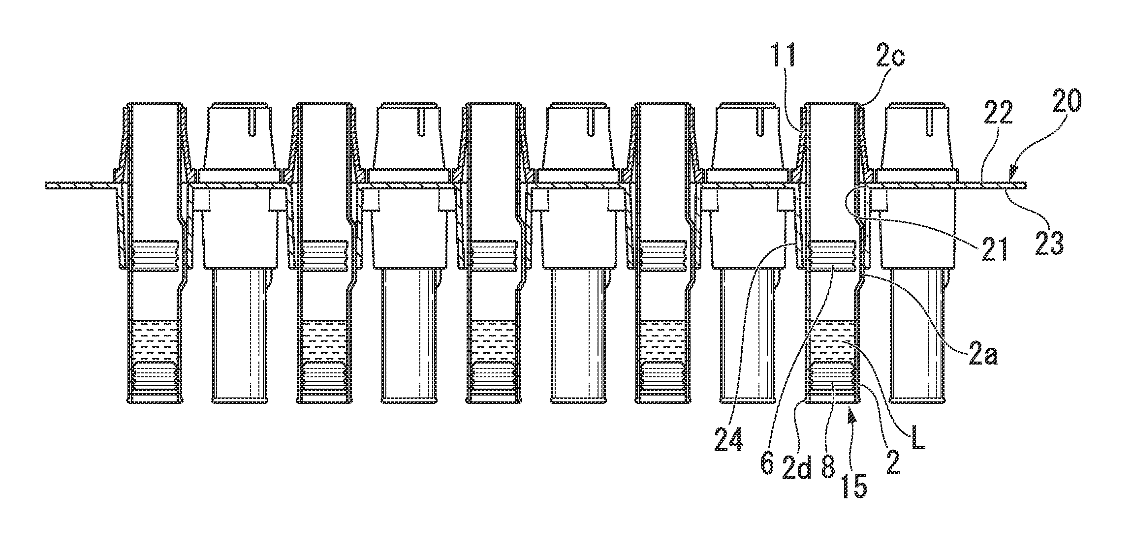 Manufacturing Method Of Two-Chamber Type Combined Container-Syringe