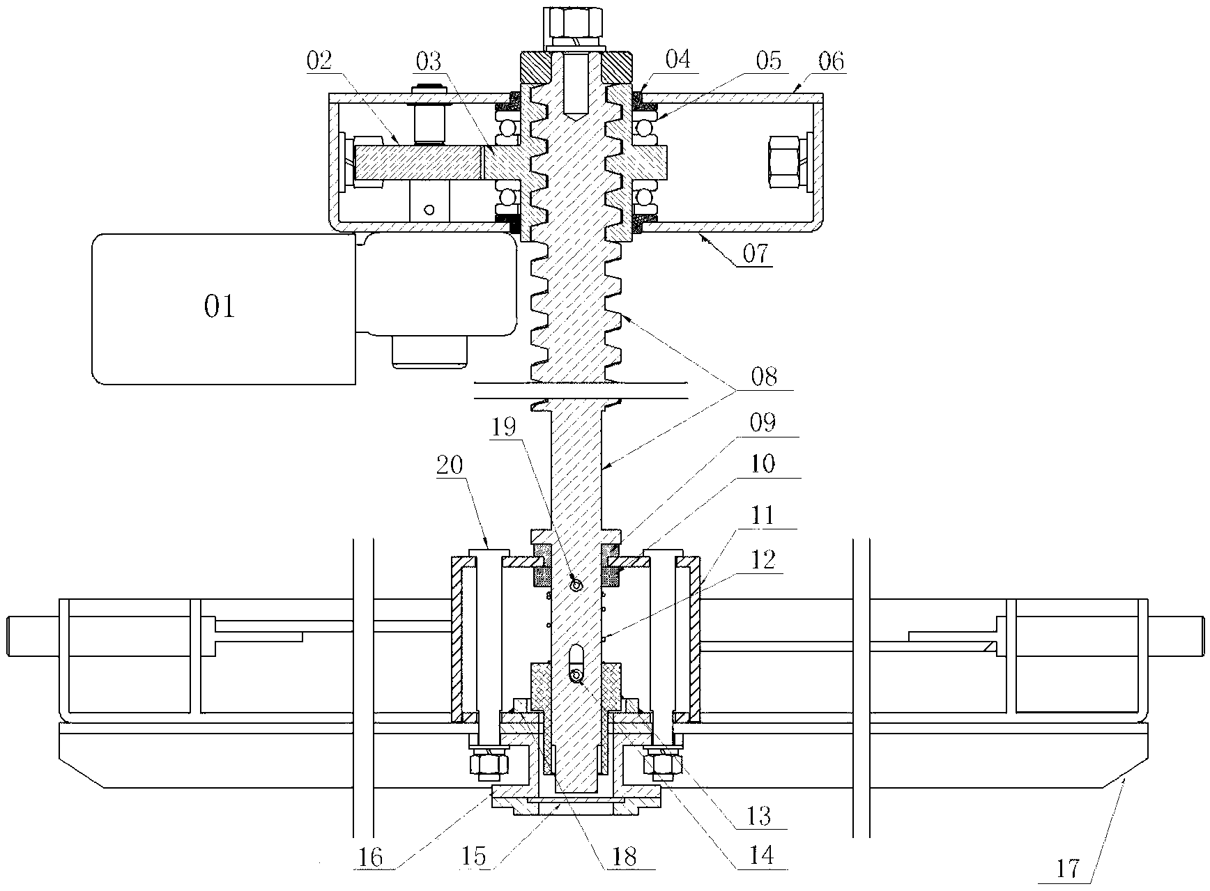 Floor type circuit breaker electric propulsion mechanism