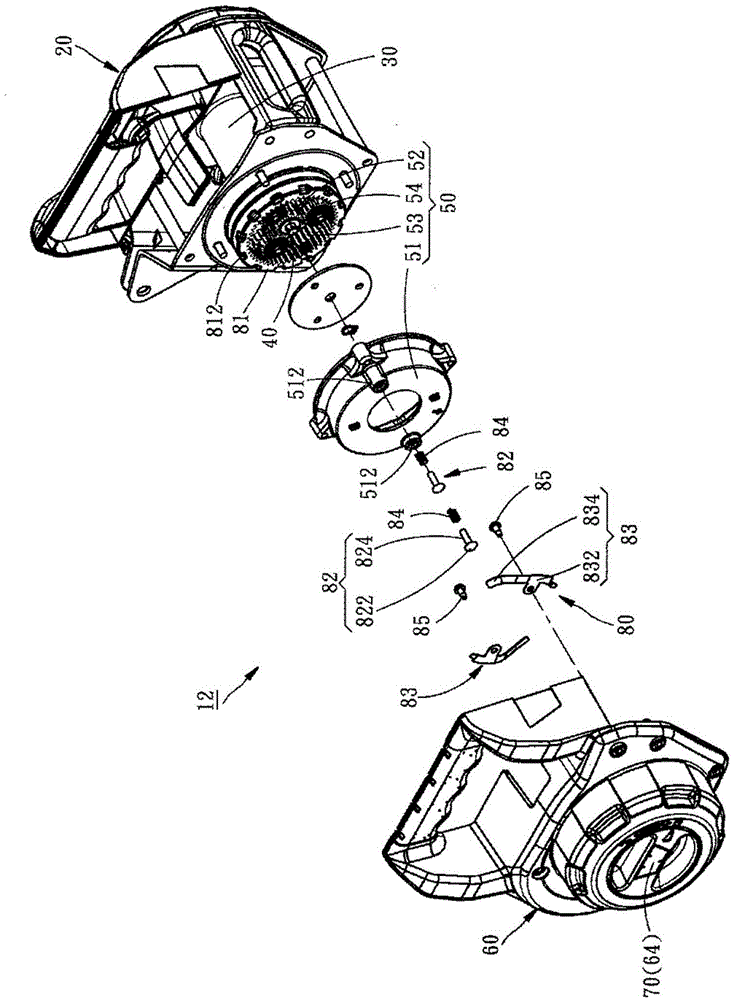 Engaging and disengaging device for winch and winch using engaging and disengaging device