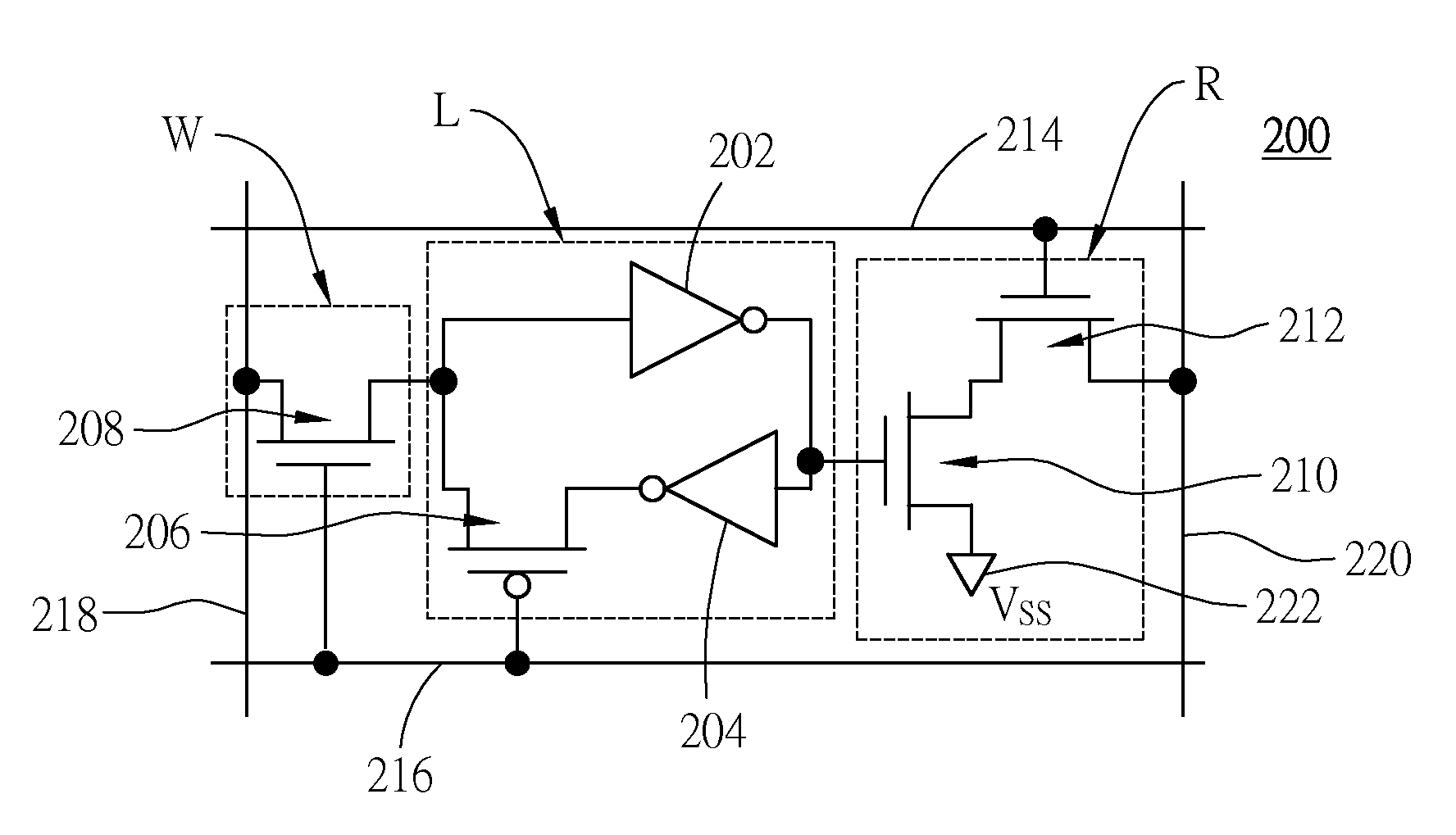 Dual-port subthreshold SRAM cell