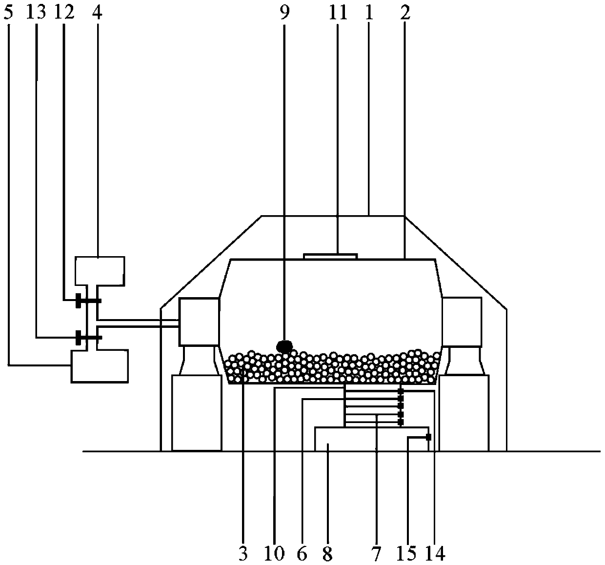 Rock sample grinding and separating device and method