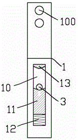 Broken line self-falling off power transmission line fixing device