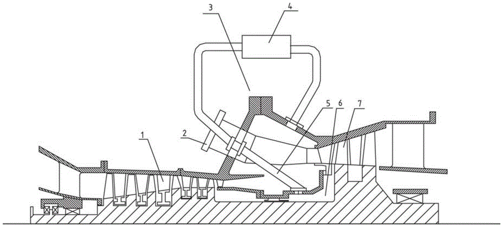 Combustion press cylinder structure of gas turbine