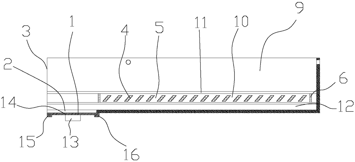 Aloft welding slag receiving device