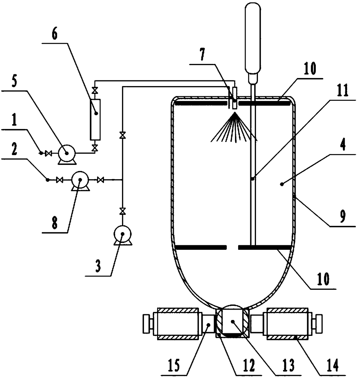 Device and method for continuously preparing blocky combustible ice