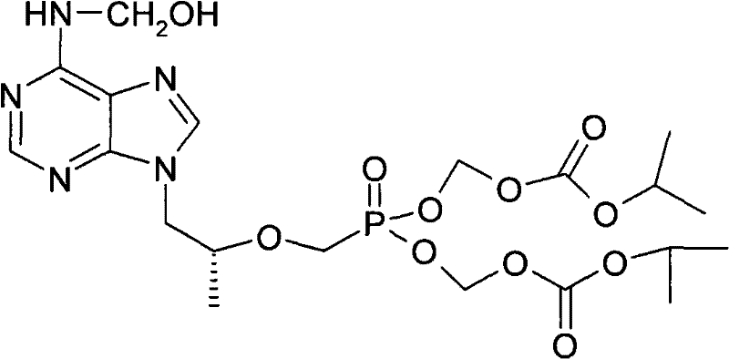 Method for preparing (R)-9-(2-phosphorylmethoxypropyl)adenyl-di(isopropoxycarbonylmethyl)ester