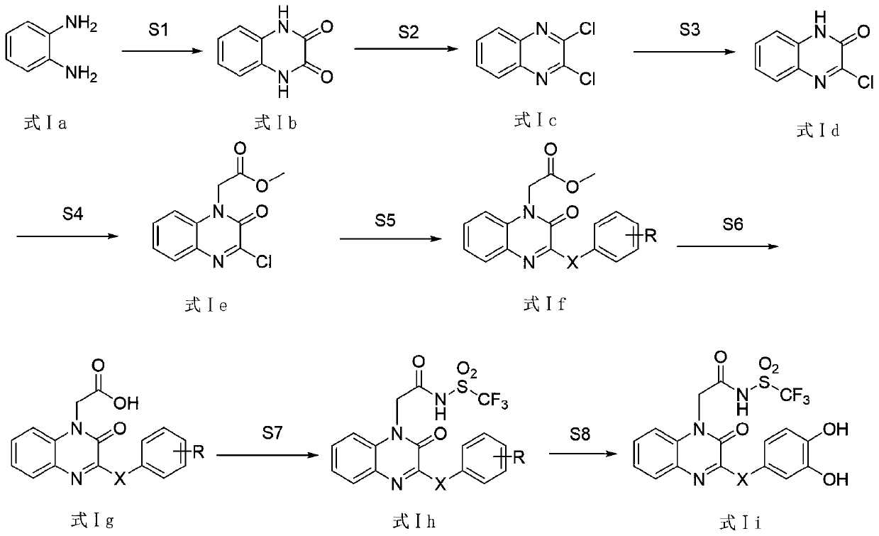 Structure, preparation method and application of a series of quinoxalinone derivatives