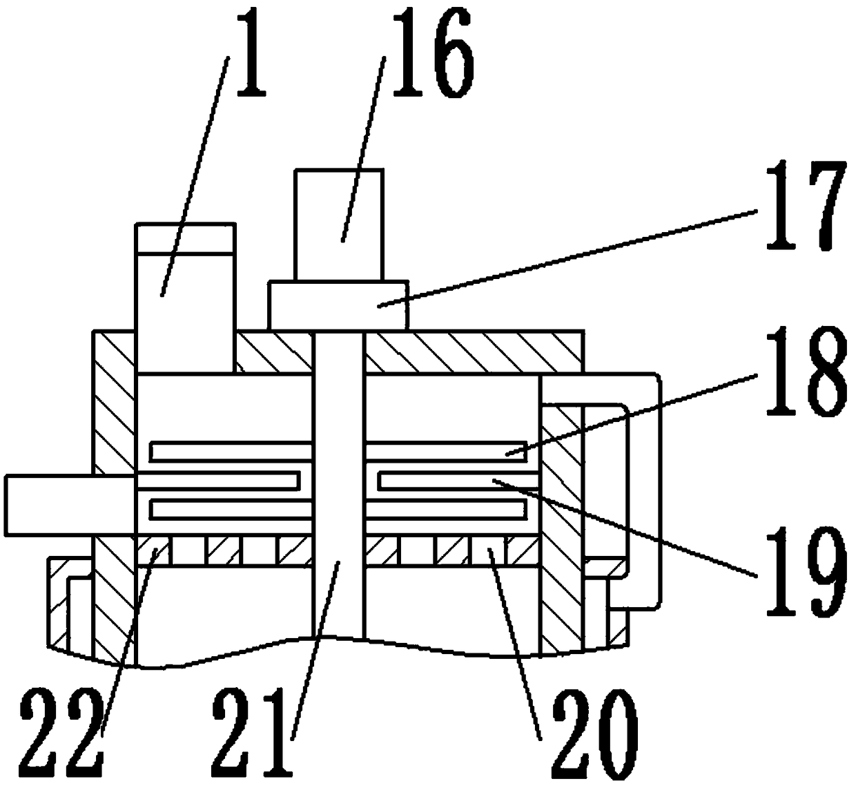 Sludge rapid drying device with crushing device