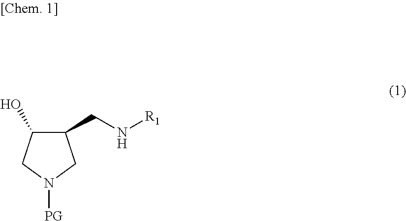 Method for producing 3,4-disubstituted pyrrolidine derivative and production intermediate thereof