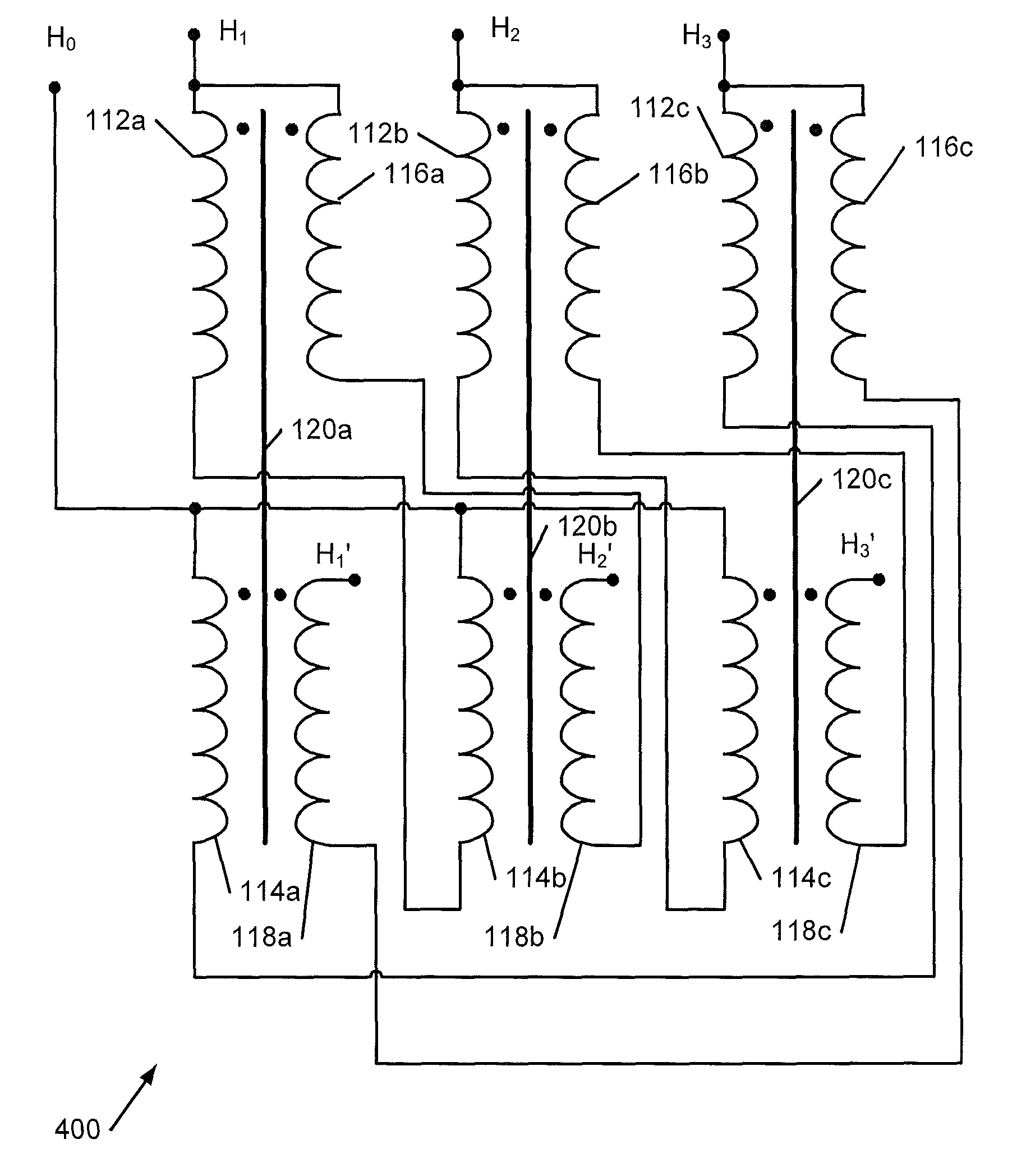 Zigzag autotransformer apparatus and methods