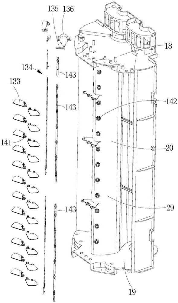 Air-conditioning duct structure and vertical air conditioner