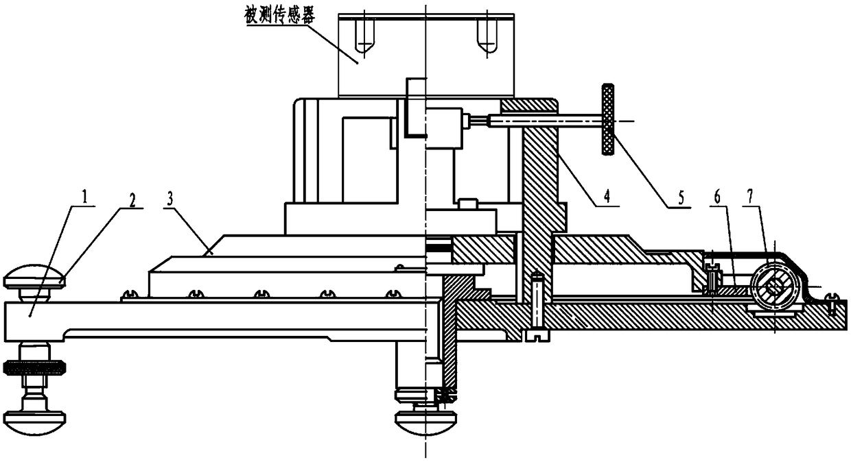 Angle sensor test device