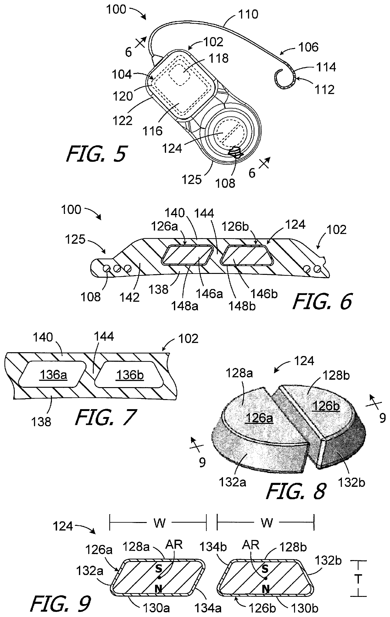 Cochlear implants and magnets for use with same