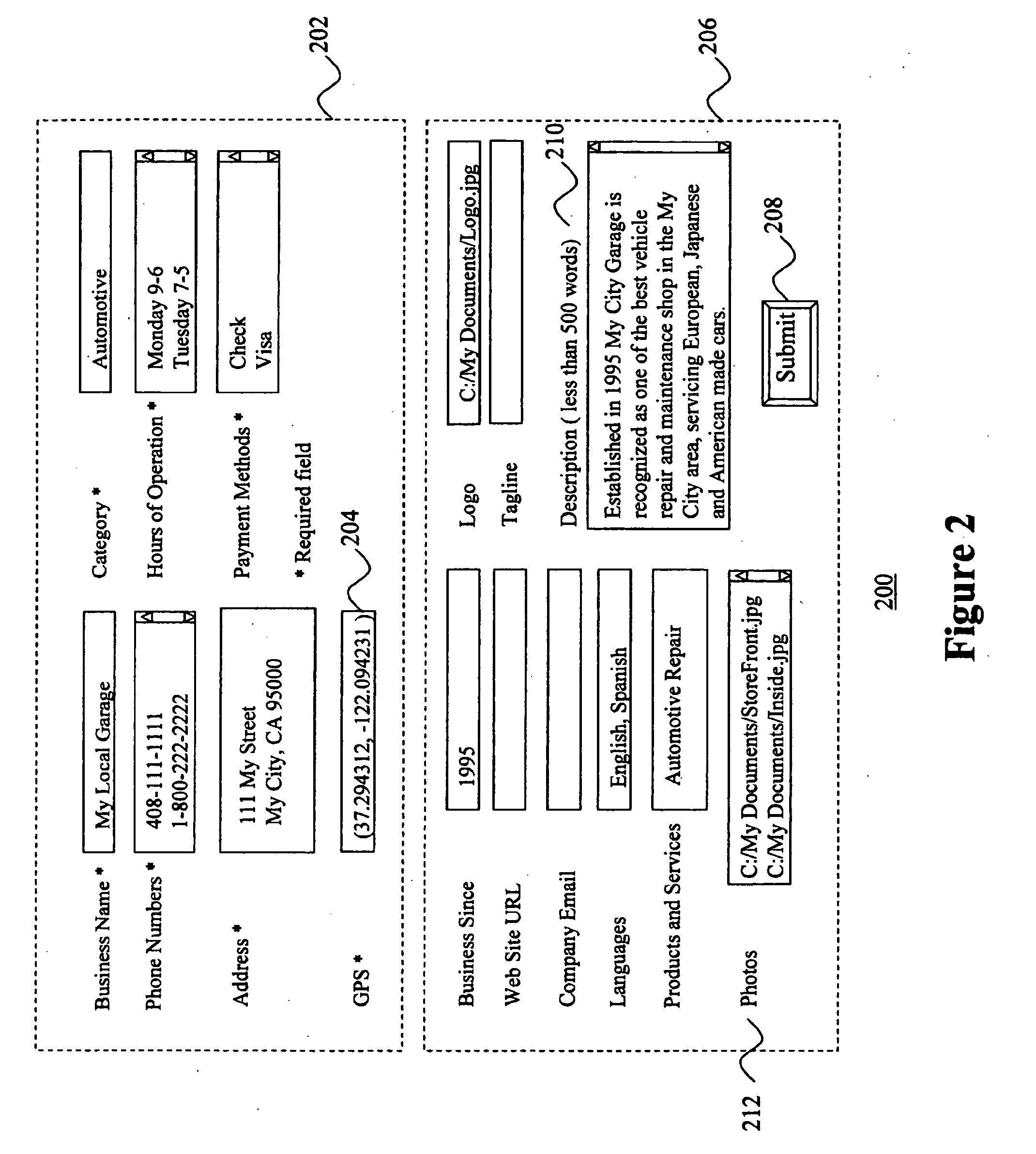 Method and apparatus for business info provider-based advertising in a local search market